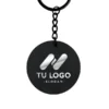 Llavero Blesk metálico de alta gama para activaciones promocionales y ferias comerciales con grabado láser.