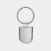 Llavero Laboro metálico de alta resistencia con acabado pulido para grabado láser y uso empresarial.