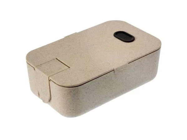 Lunch Box Taurus fabricado en fibra de bamboo de grado alimenticio con barra divisoria ajustable y libre de BPA.