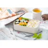 Lunch Box Taurus fabricado en fibra de bamboo de grado alimenticio con barra divisoria ajustable y libre de BPA.