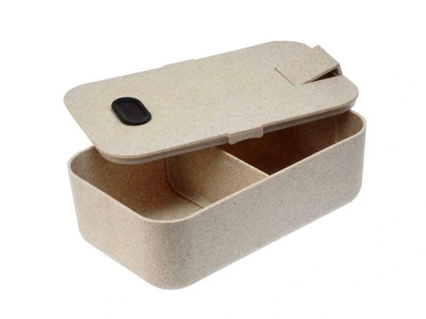 Lunch Box Taurus fabricado en fibra de bamboo de grado alimenticio con barra divisoria ajustable y libre de BPA.
