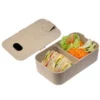 Lunch Box Taurus fabricado en fibra de bamboo de grado alimenticio con barra divisoria ajustable y libre de BPA.