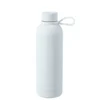 Termo Bonetero de 750 ml en acero inoxidable con acabado tipo rubber, doble pared al vacío y correa de silicón para transporte.