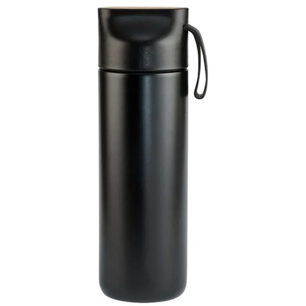 Termo Roble de acero inoxidable personalizado con logo de empresa para regalos corporativos y eventos en Querétaro, México.