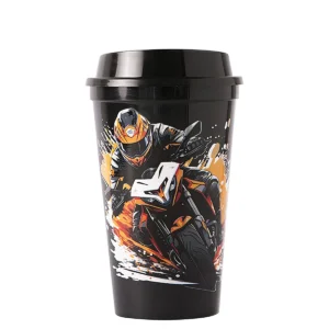 Vaso Latte de plástico personalizado con logo para empresas, eventos o campañas de marketing en Querétaro por Dot Factory.