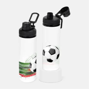 Cilindro metálico mágico Soccer con logo de empresa, ideal para eventos corporativos y marketing deportivo, Dot Factory.