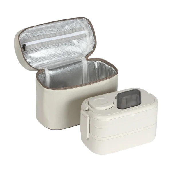 Set de contenedores Pyla con lonchera térmica y cubiertos, ideal para regalos corporativos de empresas.