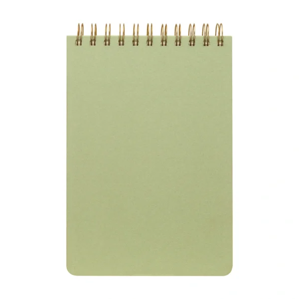 Libreta Latka personalizada para empresas con logo, cubierta de tela tipo lino y espiral. Ideal para branding corporativo en Querétaro.