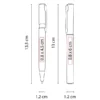 Set Fayun de bolígrafo y roller pen de aluminio en estuche para regalos corporativos personalizados en México.