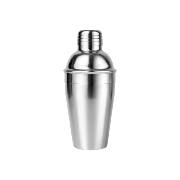 Set Shaker Korai de mixología en acero inoxidable y madera con logo empresarial grabado a láser para regalos corporativos.
