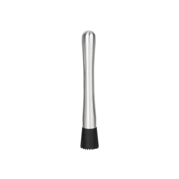 Set Shaker Korai de mixología en acero inoxidable y madera con logo empresarial grabado a láser para regalos corporativos.