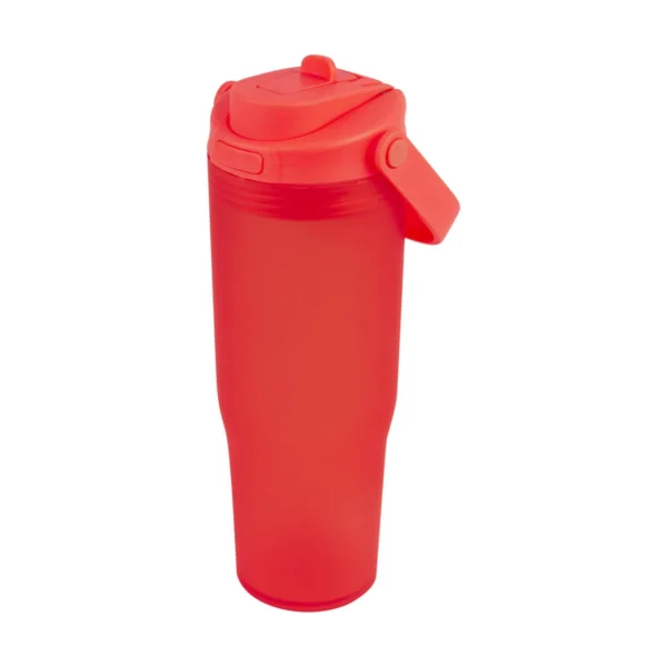 Termo FRAO personalizado con logo empresarial en plástico con doble boquilla y asa, ideal para empresas Dot Factory