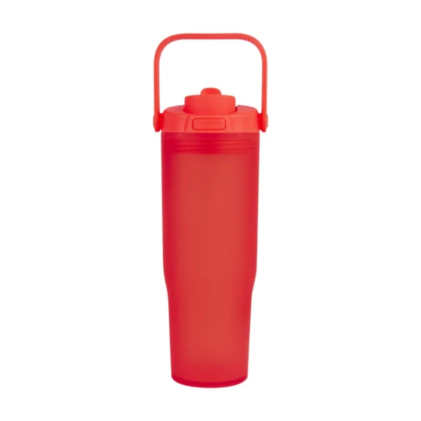Termo FRAO personalizado con logo empresarial en plástico con doble boquilla y asa, ideal para empresas Dot Factory