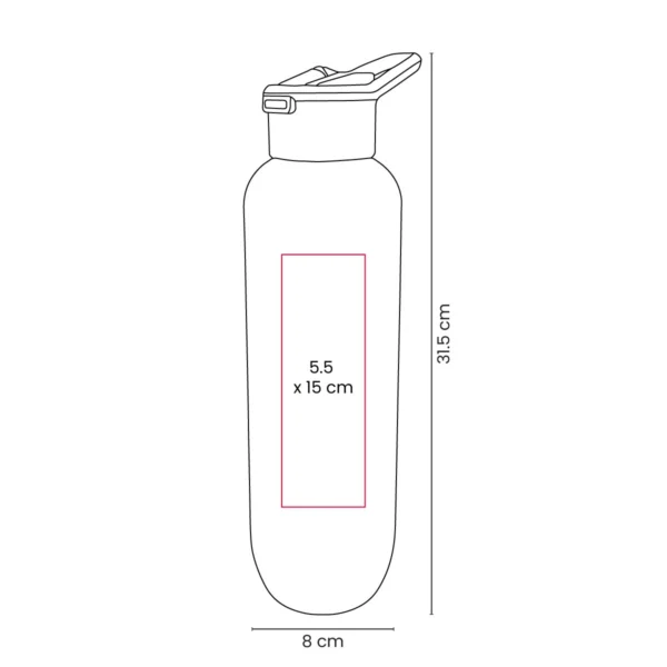 TERMO ROKTA de acero inoxidable y plástico personalizado con logo para empresas