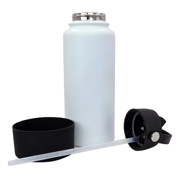 Termo Sabino de acero inoxidable grabado con logo empresarial, ideal para regalos corporativos y eventos en Querétaro.