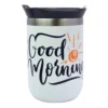Vaso Cherry de acero inoxidable personalizado con logo para empresas, ideal para regalos corporativos o eventos en Querétaro.