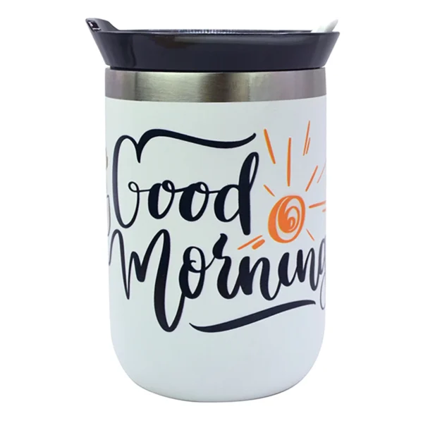 Vaso Cherry de acero inoxidable personalizado con logo para empresas, ideal para regalos corporativos o eventos en Querétaro.