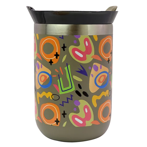 Vaso Cherry de acero inoxidable personalizado con logo para empresas, ideal para regalos corporativos o eventos en Querétaro.