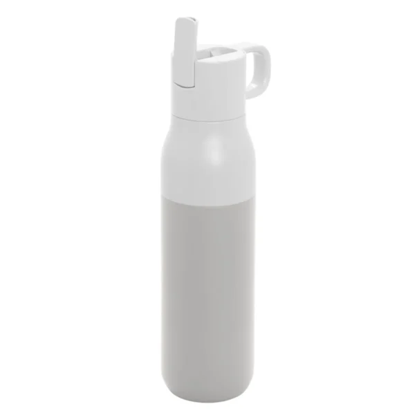 Botella térmica con dos tapas ROLLING TOP de acero inoxidable 500 ml con caja de regalo Kraft y dos tapas intercambiables
