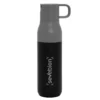 Botella térmica con dos tapas ROLLING TOP de acero inoxidable 500 ml con caja de regalo Kraft y dos tapas intercambiables