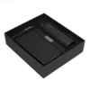 Set ejecutivo DARK BOX con bolígrafo, libreta y botella térmica en acabado negro mate dentro de caja de regalo corporativa