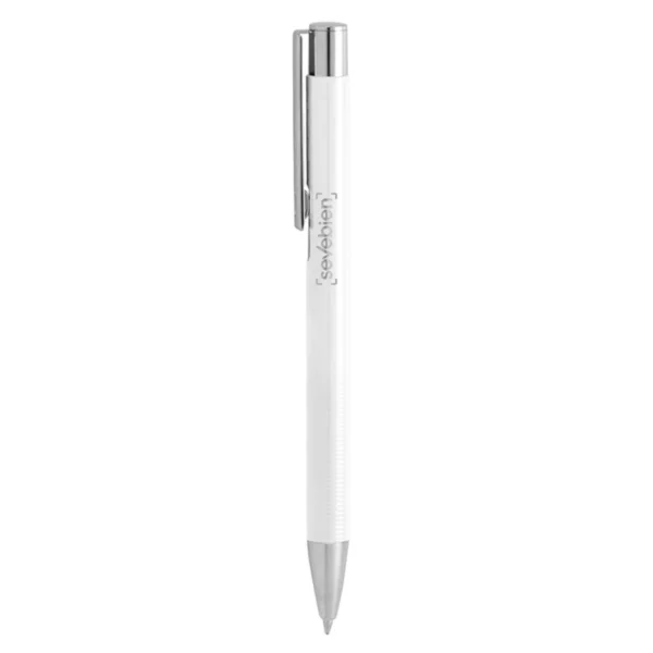 Bolígrafo SWITCH con cuerpo de aluminio mate, clip y puntera cromados, en varios colores corporativos