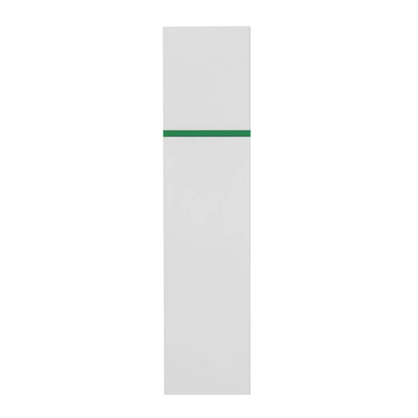 Resaltador FLOPI con cuerpo blanco rectangular y puntera de color, vista frontal sobre fondo blanco