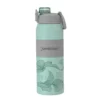Botella térmica PUSH de acero inoxidable con grip de silicona, boquilla con sorbete y caja de regalo kraft