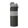 Botella térmica PUSH de acero inoxidable con grip de silicona, boquilla con sorbete y caja de regalo kraft