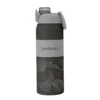 Botella térmica PUSH de acero inoxidable con grip de silicona, boquilla con sorbete y caja de regalo kraft
