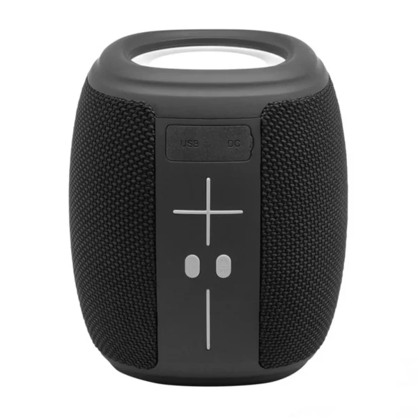 Bocina bluetooth DANCE con cuerpo de plástico y tela, correa de poliuretano, ideal para uso diario