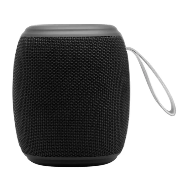 Bocina bluetooth DANCE con cuerpo de plástico y tela, correa de poliuretano, ideal para uso diario