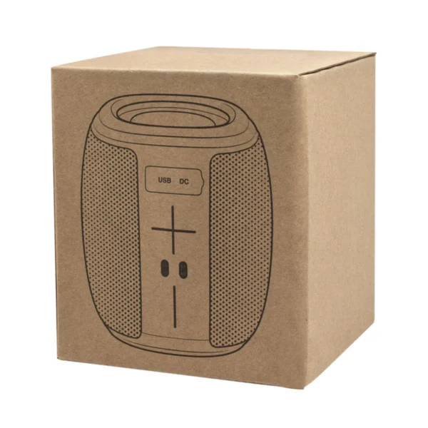 Bocina bluetooth DANCE con cuerpo de plástico y tela, correa de poliuretano, ideal para uso diario