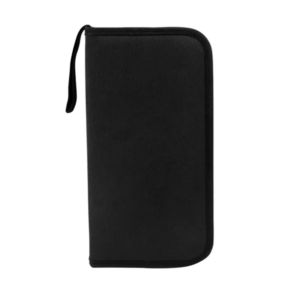 Set de herramientas HÉRCULES con 11 piezas en estuche de poliéster negro con cierre y caja kraft