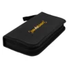 Set de herramientas HÉRCULES con 11 piezas en estuche de poliéster negro con cierre y caja kraft