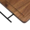 Set de Asado / BBQ BRANGUS. Set de asado con tabla de madera de acacia, cuchillo y tenedor de acero inoxidable en caja kraft