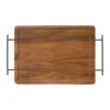 Set de Asado / BBQ BRANGUS. Set de asado con tabla de madera de acacia, cuchillo y tenedor de acero inoxidable en caja kraft