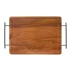 Set de Asado / BBQ BRANGUS. Set de asado con tabla de madera de acacia, cuchillo y tenedor de acero inoxidable en caja kraft