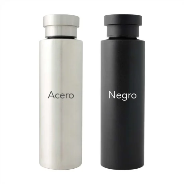 Ánfora Element de acero inoxidable con capacidad de 700 ml, vista lateral sobre fondo neutro
