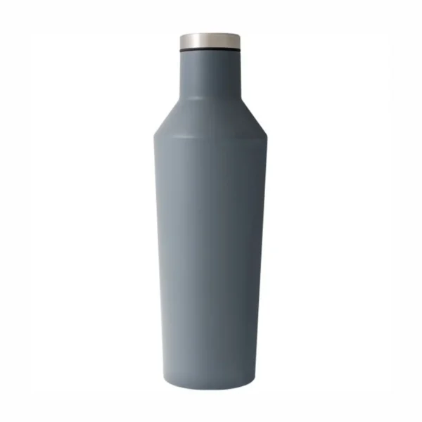 Cava botella de acero inoxidable 500 ml con textura tipo roca y tapa de rosca hermética para regalo corporativo