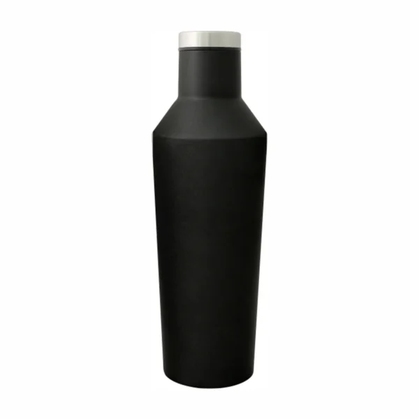 Cava botella de acero inoxidable 500 ml con textura tipo roca y tapa de rosca hermética para regalo corporativo