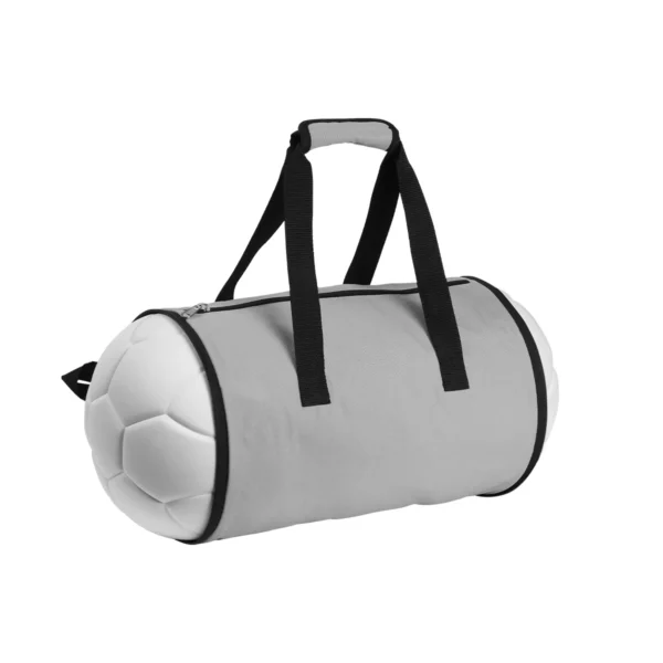 Maleta Murkle. Mochila expandible de poliéster con diseño de pelota de fútbol y asas superiores