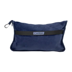 Manta y almohada de viaje TEDDY. Set de manta polar y almohada de viaje compacta con funda integrada