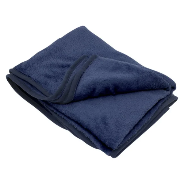 Manta y almohada de viaje TEDDY. Set de manta polar y almohada de viaje compacta con funda integrada