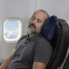 Manta y almohada de viaje TEDDY. Set de manta polar y almohada de viaje compacta con funda integrada