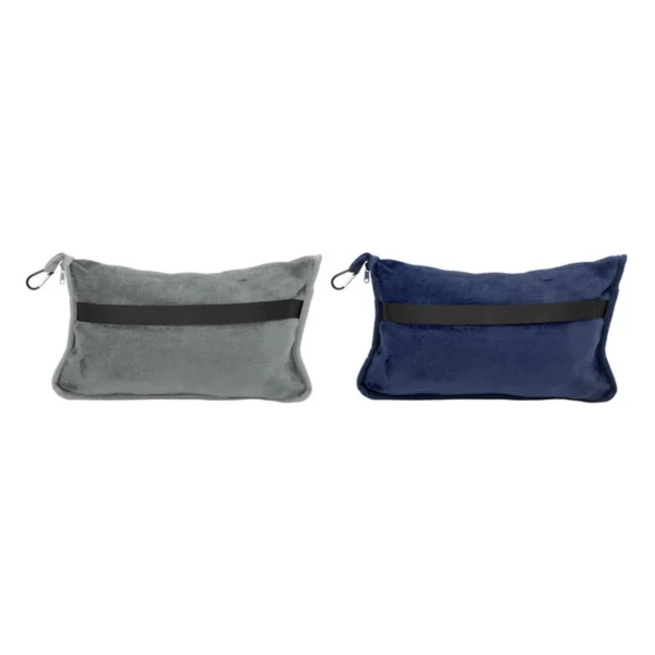 Manta y almohada de viaje TEDDY. Set de manta polar y almohada de viaje compacta con funda integrada