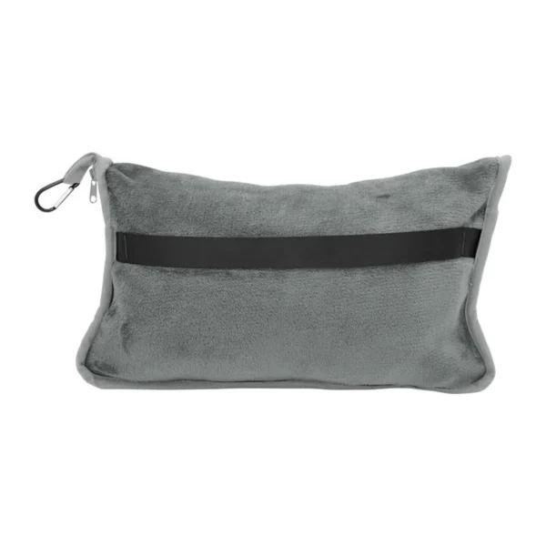 Manta y almohada de viaje TEDDY. Set de manta polar y almohada de viaje compacta con funda integrada