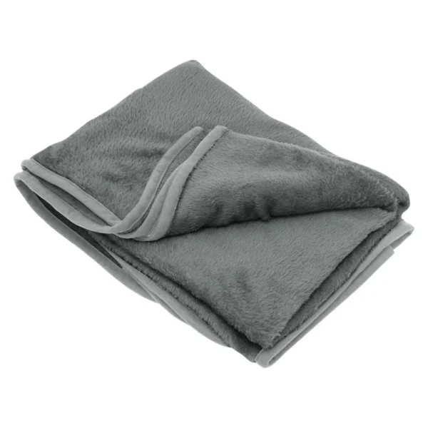 Manta y almohada de viaje TEDDY. Set de manta polar y almohada de viaje compacta con funda integrada