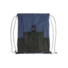 Mochila Loshside de poliéster con compartimento frontal de malla para balón, color azul y negro
