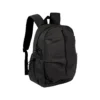 Mochila Pragel de poliéster con compartimento principal y bolsas laterales, para personalización corporativa con logotipo